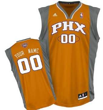 Men & Youth Customized Phoenix Suns Orange Jersey->customized nba jersey->Custom Jersey